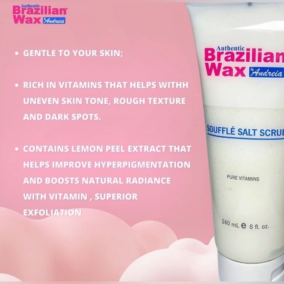 Souffle Salt Scrub Brazilian Wax By Andreia Exfoliating Salt Scrub Tik Tok, NEW - Picture 4 of 11